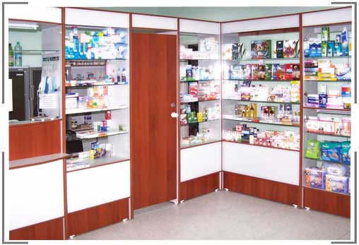 Аптечное оборудование выполнено по всем правилам и требованиям предьявляемые со стороны лицензионной палаты. Оборудование выполнено из ЛДСП. 
